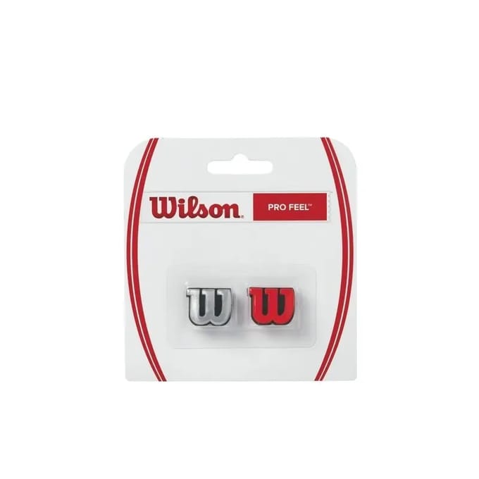 Wilson Pro Feel Demper Verpakking 2 Stuks-Zilver,Rood