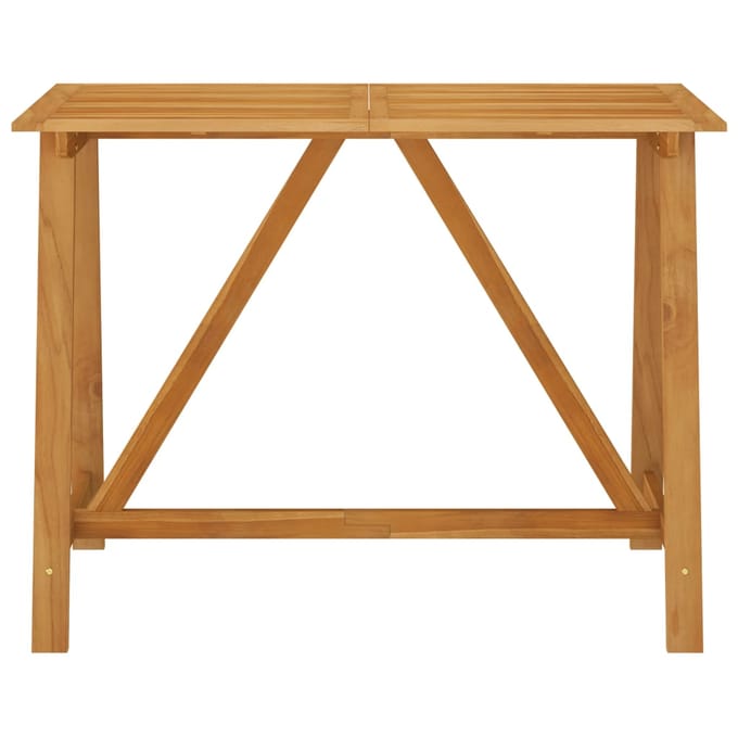 vidaXL - Tuinbartafel - 140x70x104 - cm - massief - acaciahout
