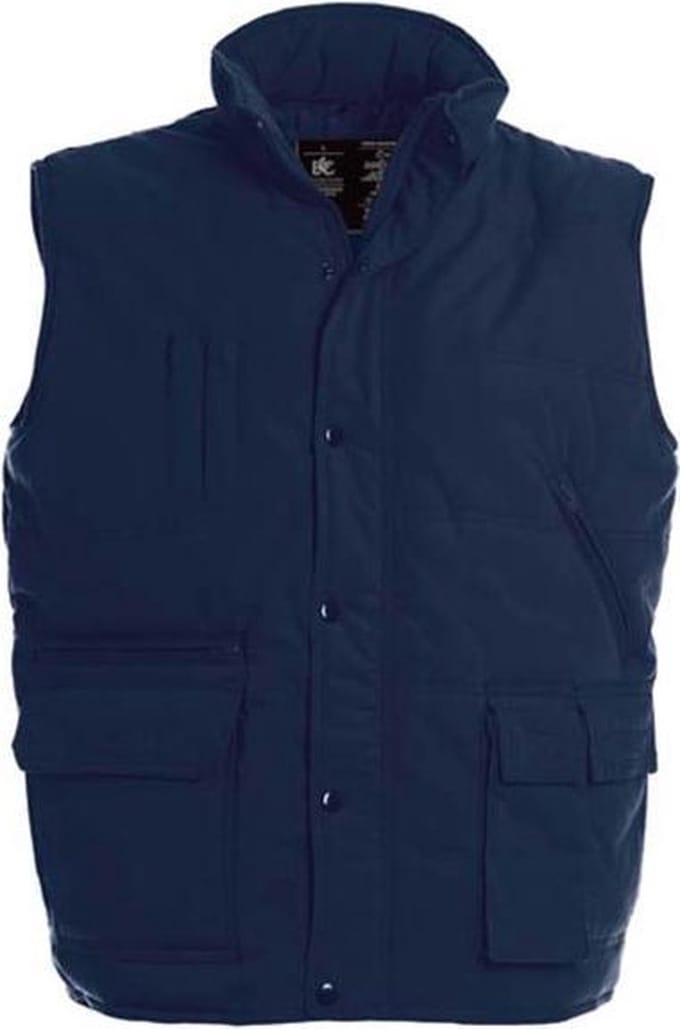 Bodywarmer 'Outdoor Explorer+' merk B&C maat S Navy Blauw