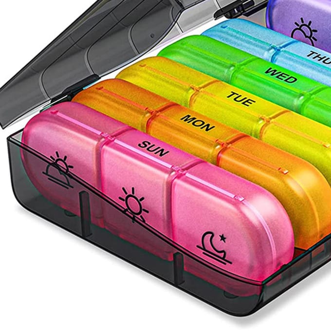 Wekelijkse Medicijn Organizer 3 Keer Per Dag Groot 7 Dagen Dagelijkse Medicijn Planner Container Doos 21 multi