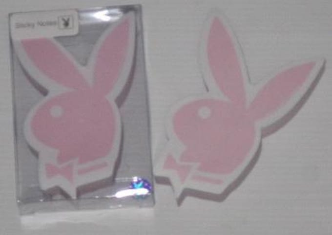 3 blokjes Playboy zelfklevende memoblaadjes