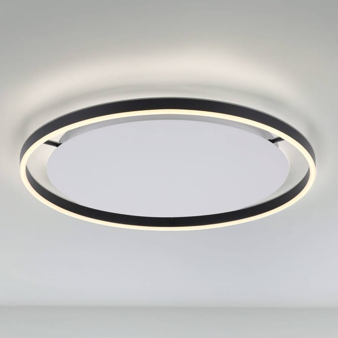 JUST LIGHT. GmbH LED plafondlamp Ritus, Ø 58,5cm, antraciet