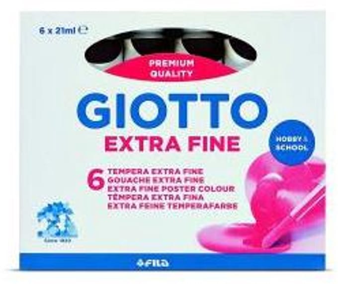Giotto 355024 temperaverf 21 ml Koker Zwart