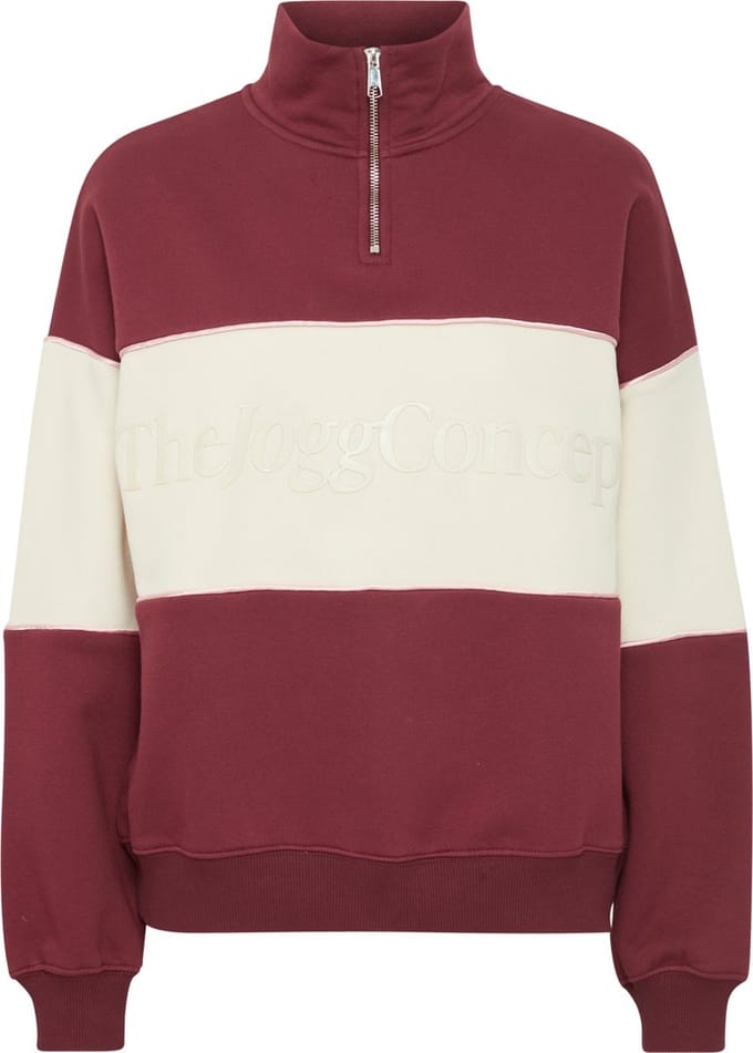 The Jogg Concept JCSAGE HALFZIP LOGO Dames Trui - Maat XL