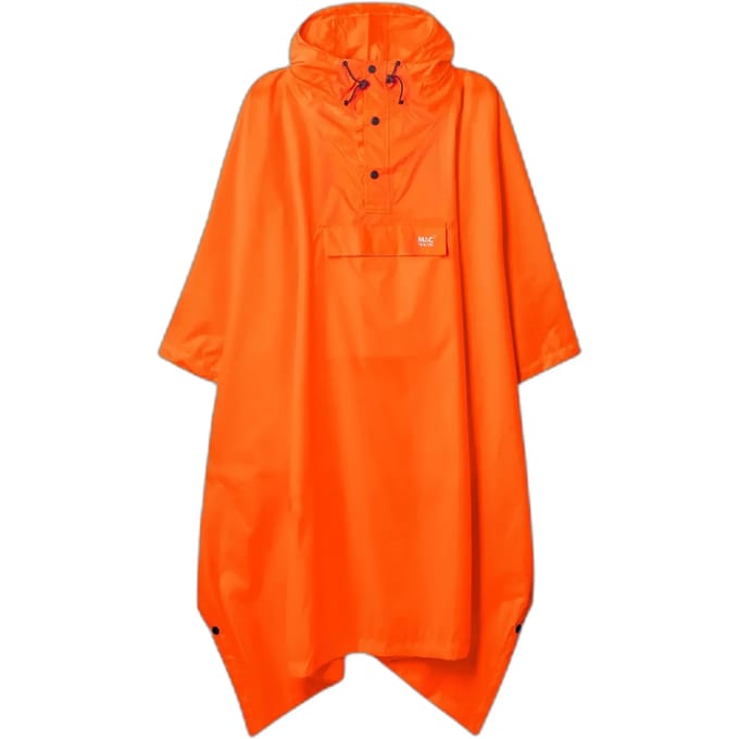 Neon oranje regenponcho van Mac in a Sac