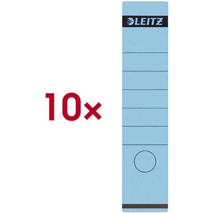 Leitz zelfklevende rugetiketten 1640 formaat 58 x 290 mm., kleur blauw