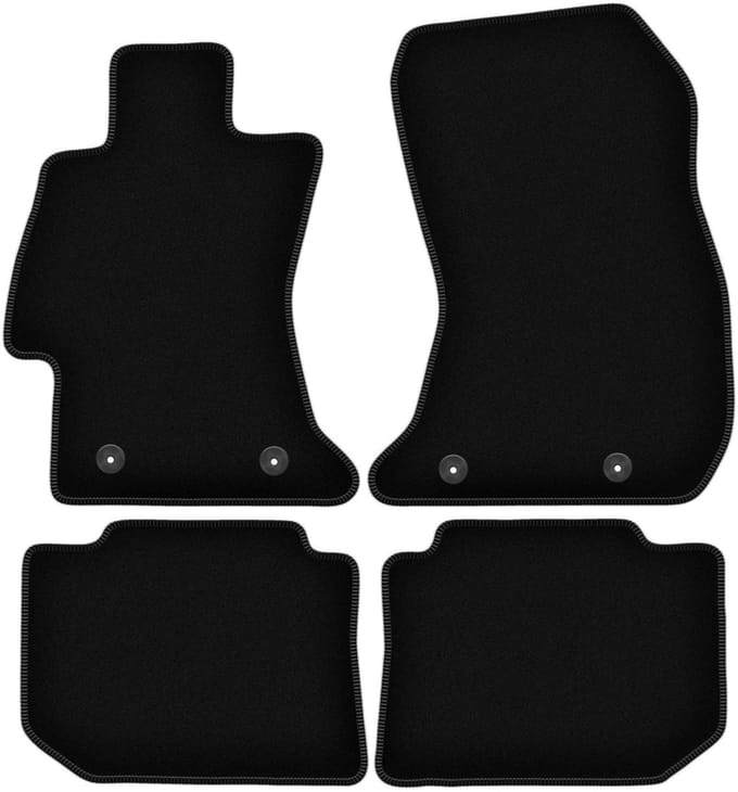 BASIC zwarte veloursmatten voor: Subaru Impreza V hatchback, stationwagen (2016-)
