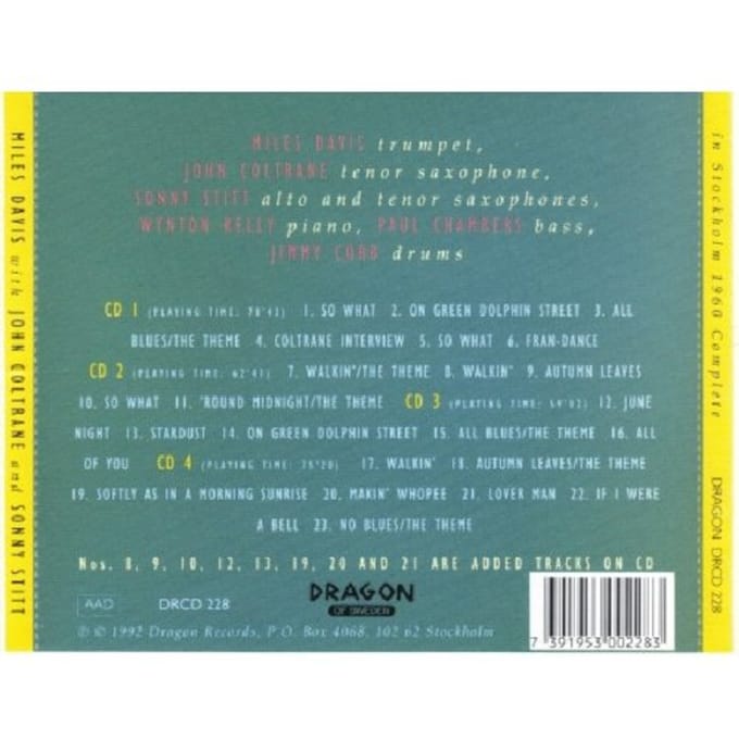In Stockholm 1960 Complet - Miles Davis -quintet-
