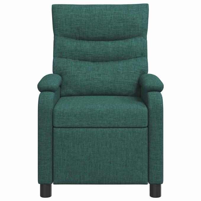 vidaXL - Recliner - Donkergroen - Stof