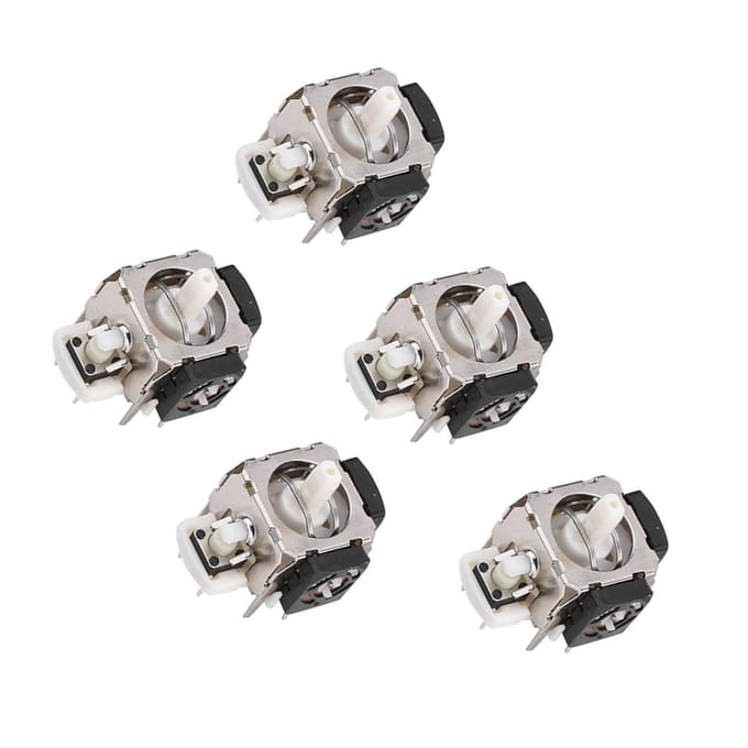 5 Stuks Analoge Stick 3D Joystick Vervanging voor Xbox 360 Draadloze Controller gray