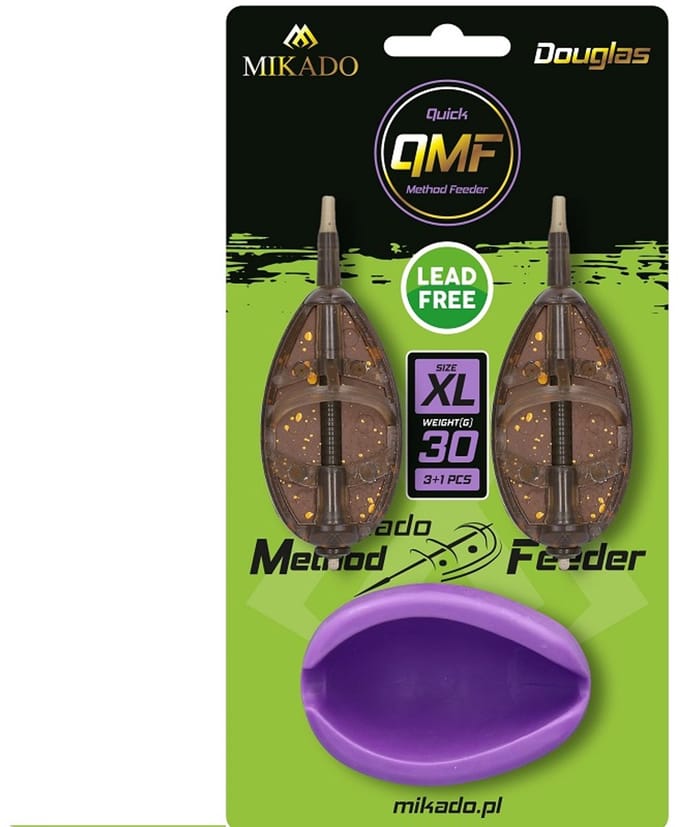 Mikado Method Feeder Set XL – 2×50 g + Mould – Witvis Karper – Q.M.F. Feeder Korf