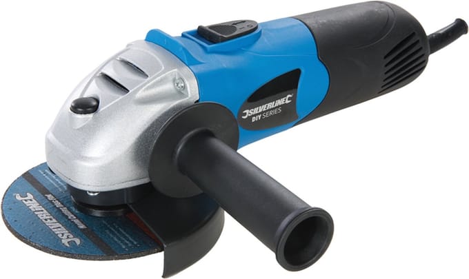 Silverline 650 Watt Haakse Slijpmachine, 115 mm