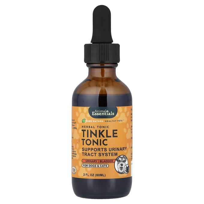 Animal Essentials, Tinkle Tonic, voor Honden en Katten, 60ml (2 fl oz) black