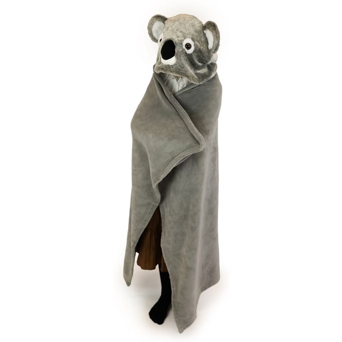 Deken Cozy Noxxiez Blanket Koala grijs B 100 x L 130 cm Fleece dekentjes