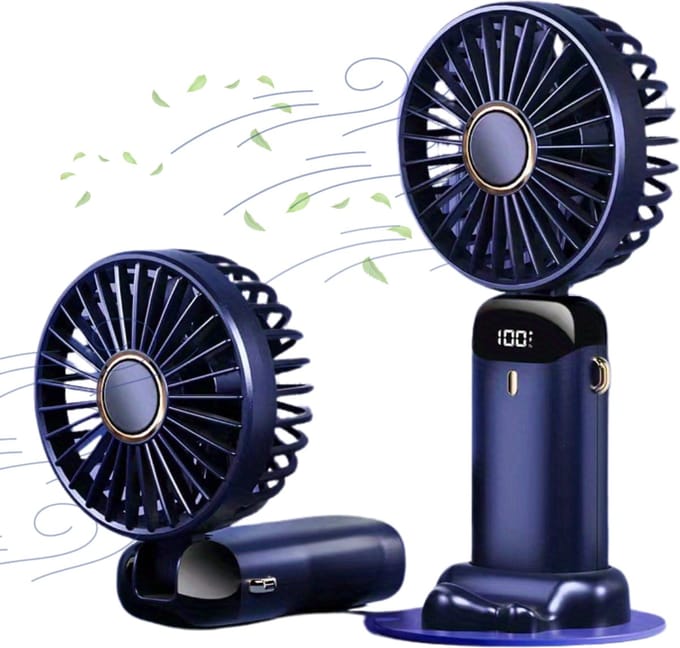 Livano Ventilator Staand - Ventilatoren - Tafelventilator - Statief - Extra Verkoelend - Aircooler - Cooling Fan - Cooler - Blauw