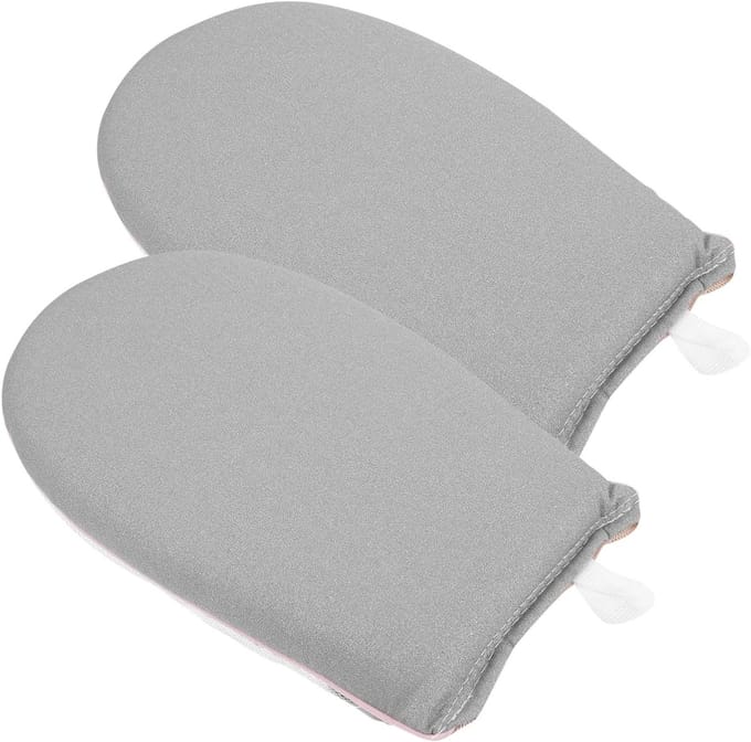 Stoomhandskarzen - Strijkmat - Kleding Stomen - Hittebestendig - 22x14cm - Lichtgrijs