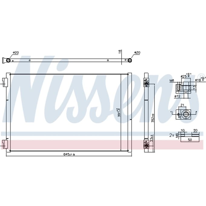 Condensator, airconditioning NISSENS 941297