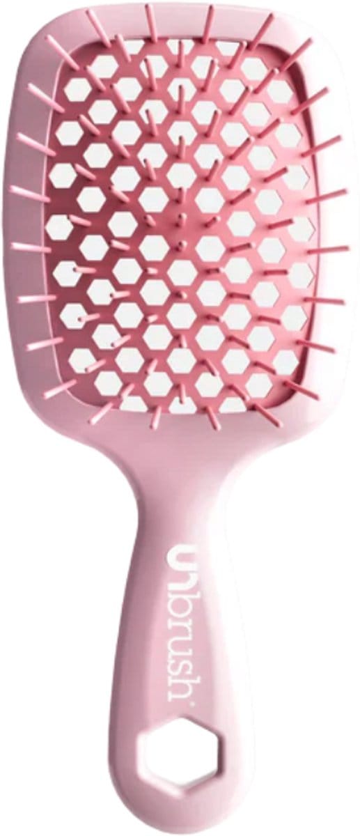 UNbrush Detangling Hair Brush Mini Pastel - Peony