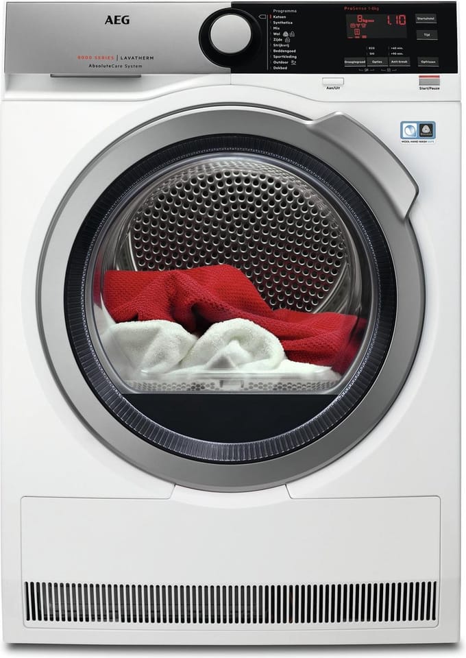 AEG T8DE86ES 8000 serie AbsoluteCare - Wasdroger Warmtepompdroger