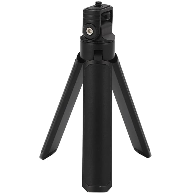 Mini Camera Statief Verstelbare Kop Draagbare Vlog Reis Selfie Stick Handvat Grip Bureau Statief black