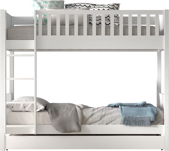 Vipack Stapelbed Scott met slaaplade - 90 x 200 cm - wit