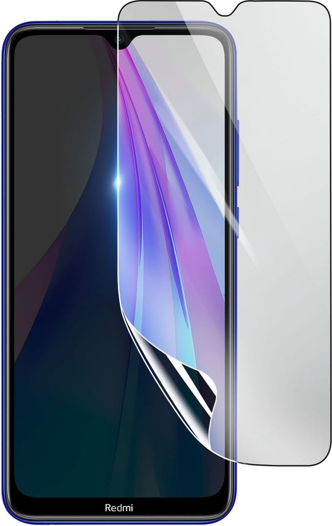 3mk, Geschikt voor Xiaomi Redmi Note 8T, Schokbestendige Hydrogel Screenprotector, Transparant