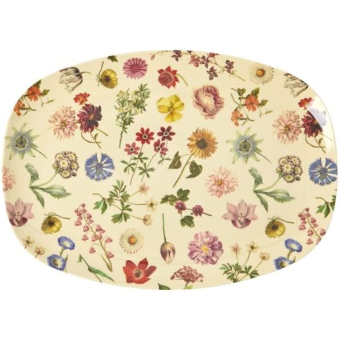 Rice melamine bord vierkant floras dream