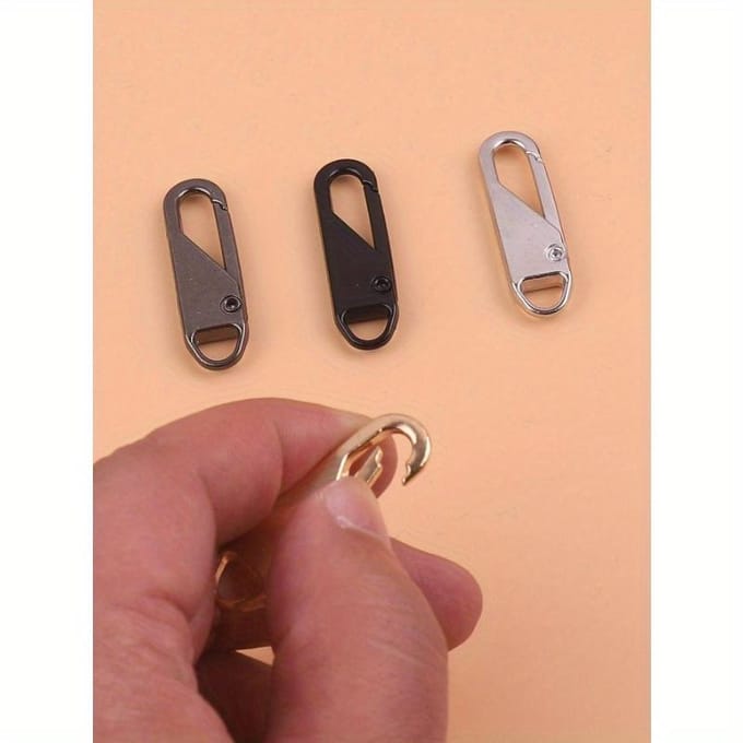 1 stuks Zinklegering DIY Rits, Moderne Gemengde Kleur DIY Naairits Voor Thuis zilver