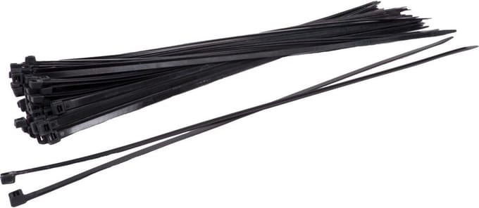 TD47 Kabelbinders 9.0 x 1200 mm Zwart - Tie wraps - Tyraps