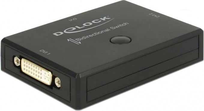 DeLOCK bi-directionele DVI schakelaar 2 naar 1 (4K 30Hz)