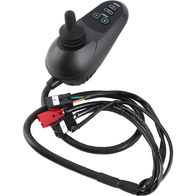 Elektrische Rolstoel Controller Geborstelde Motor Apart Type Rolstoel Joystick Controller met Remfunctie DC24V 45A black