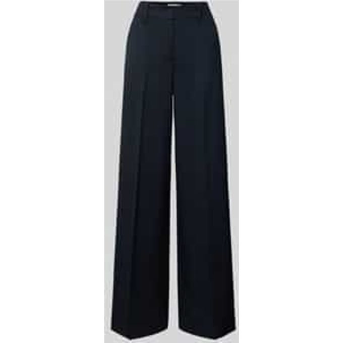 Relaxed fit pantalon met scheerwol