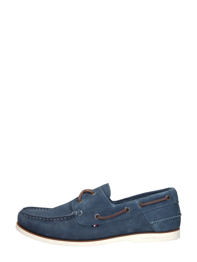 Tommy Hilfiger - Th Boat Shoe Core Suede Licht blauw 41