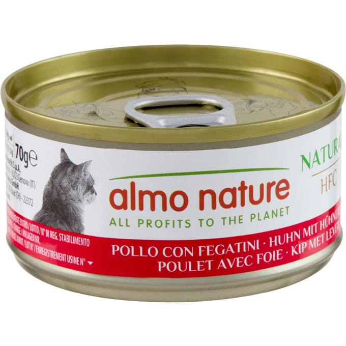 Almo Nature Kattenvoer 6 x 70 g - HFC Kip met kippenlever