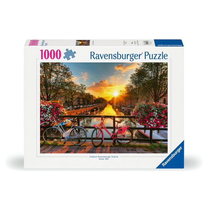 Ravensburger Fietsen in Amsterdam 1000 stukjes Volwassenen puzzels