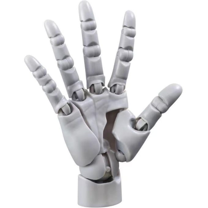 Plastic Hand Gewricht Beweegbaar Model Rechterhand Mannequin Hand Simulatie Hand Actiefiguur Bureaublad Decoratie Gearticuleerd