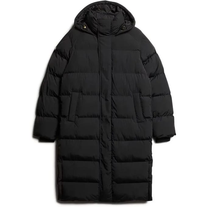 Superdry Hooded Longline Puffer Winterjas Heren - Maat M