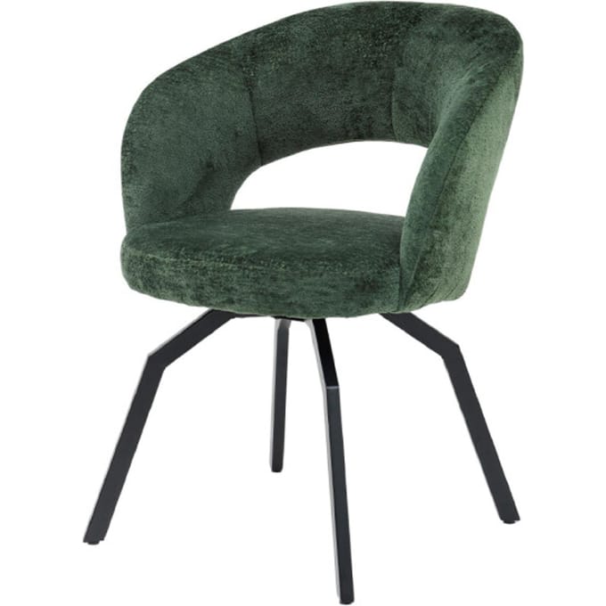 PTMD - Eetkamerstoel Aranea - Groen - 63x62x81cm