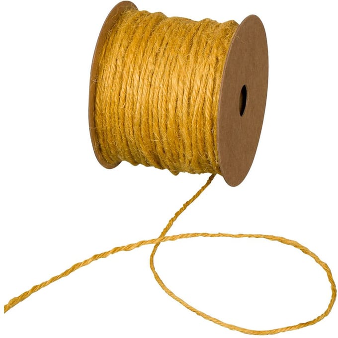 Jute koord "Basis" - Geel
