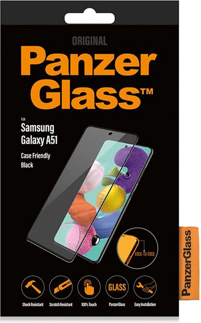 PanzerGlass Gehard Glas Ultra-Clear Screenprotector Geschikt voor Samsung Galaxy A51