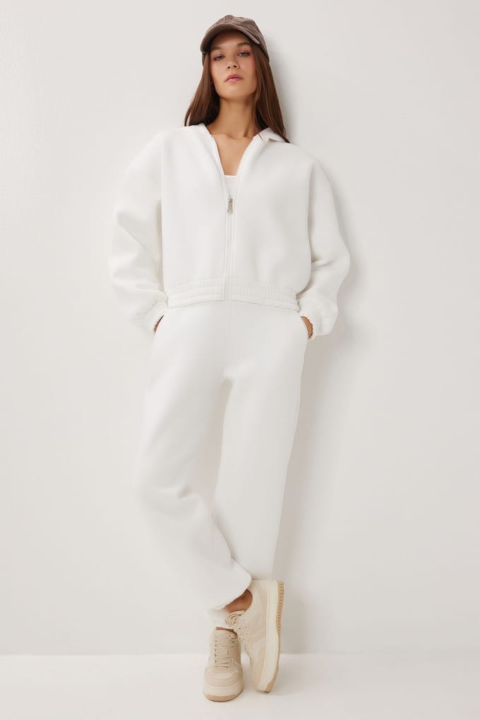 Hooded Lange Mouw Twee-Stuk Coord Set