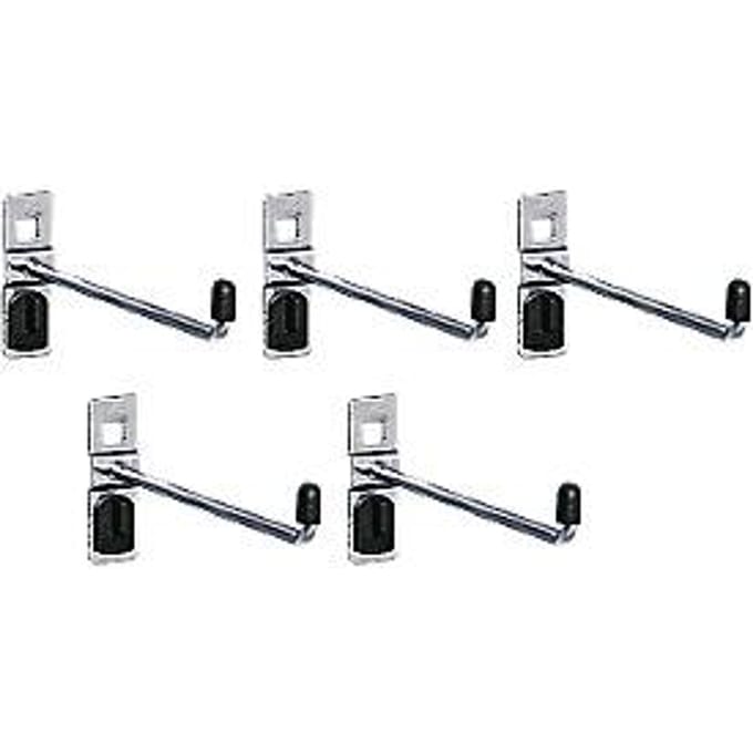 Haak met smalle onderplaat, ø 6 x D 100 mm, 5 stuks