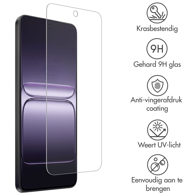 Accezz Screen Protector - Geschikt voor OnePlus Nord CE5 - Gehard Glas Screenprotector