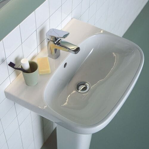 Ideal Standard life A washbasin 50 cm, 1 tap hole, with overflow T451301