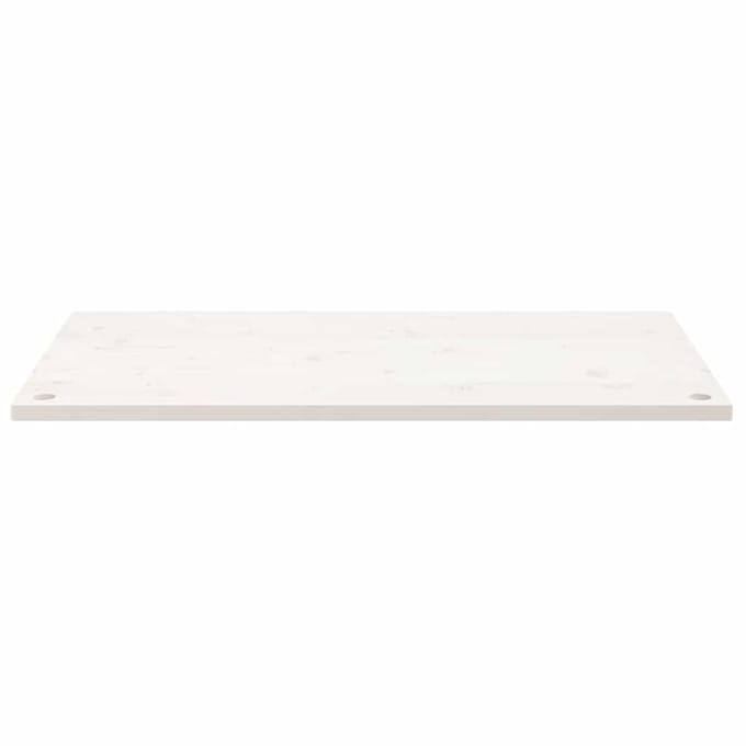 vidaXL - Bureaublad - 110x60x2,5 - cm - massief - grenenhout - wit