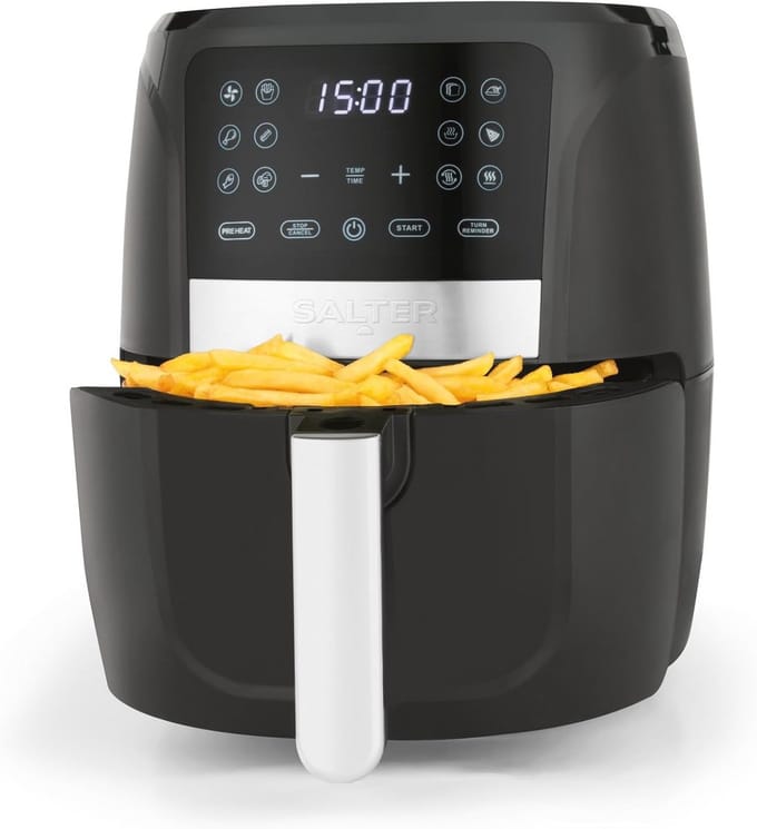 Digitale Airfryer 5.7L - Gezond Koken met 12 Functies en LED Display