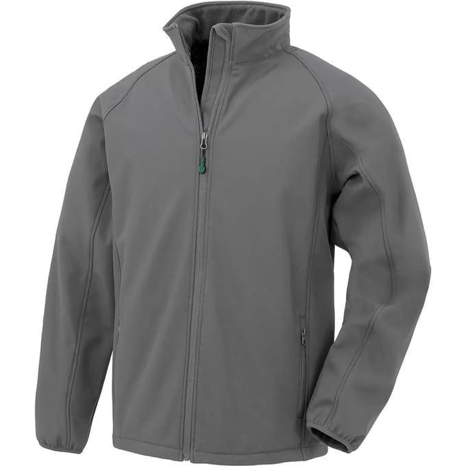 Result Recycled 2-Layer Printable Junior Softshell Jacket RT901J - grey - M (7-8)