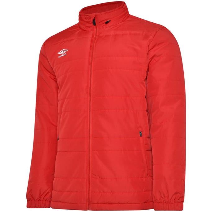 Umbro Heren Club Essential Bench Jacket (Vermiljoen)