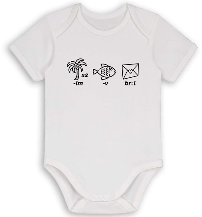 Papa is lief - rompertje - Rebus - Kraamcadeau