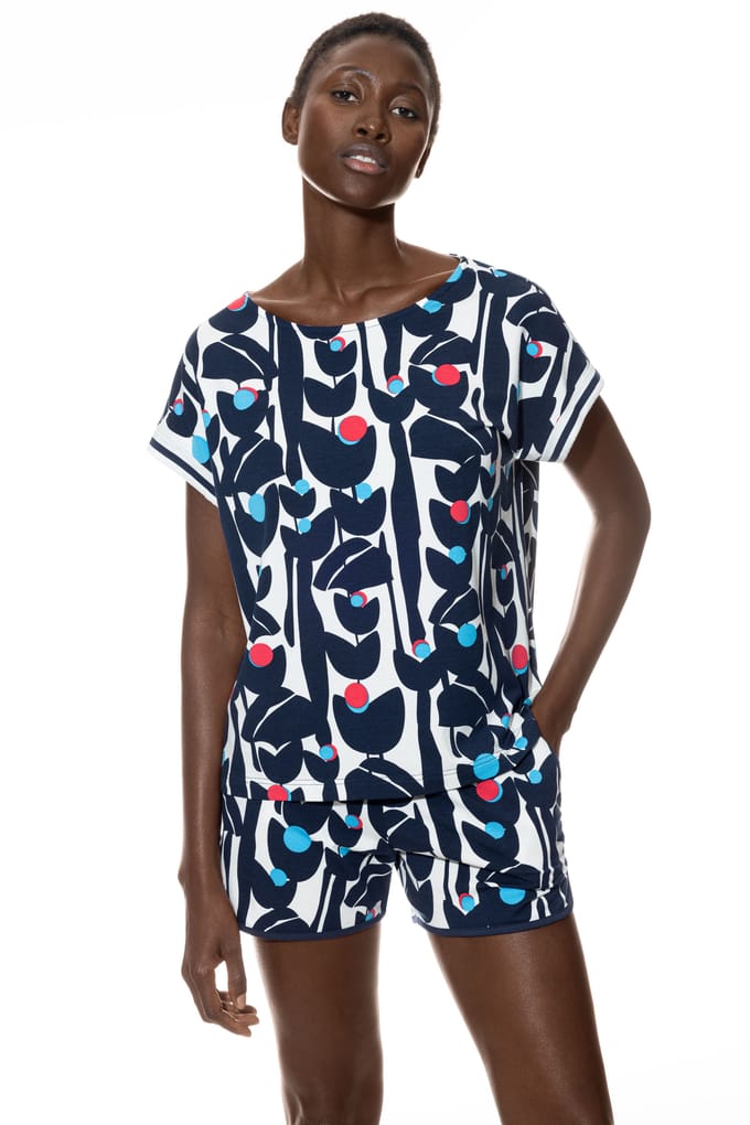 T-shirt Serie Flower Jungle Deep Shadow
